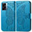 Coque Portefeuille Papillon Livre Cuir Etui Clapet pour Oppo A77 5G Bleu