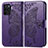 Coque Portefeuille Papillon Livre Cuir Etui Clapet pour Oppo A94 4G Violet