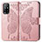 Coque Portefeuille Papillon Livre Cuir Etui Clapet pour Oppo A94 5G Rose