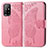 Coque Portefeuille Papillon Livre Cuir Etui Clapet pour Oppo A94 5G Rose Rouge