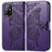 Coque Portefeuille Papillon Livre Cuir Etui Clapet pour Oppo A94 5G Violet