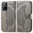 Coque Portefeuille Papillon Livre Cuir Etui Clapet pour Oppo F19 Pro+ Plus 5G Gris