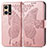 Coque Portefeuille Papillon Livre Cuir Etui Clapet pour Oppo F21 Pro 4G Rose