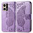 Coque Portefeuille Papillon Livre Cuir Etui Clapet pour Oppo F21 Pro 4G Violet Clair