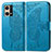 Coque Portefeuille Papillon Livre Cuir Etui Clapet pour Oppo F21s Pro 4G Bleu