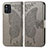 Coque Portefeuille Papillon Livre Cuir Etui Clapet pour Oppo Find X3 5G Gris