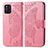 Coque Portefeuille Papillon Livre Cuir Etui Clapet pour Oppo Find X3 5G Rose Rouge