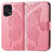 Coque Portefeuille Papillon Livre Cuir Etui Clapet pour Oppo Find X5 5G Rose Rouge