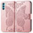 Coque Portefeuille Papillon Livre Cuir Etui Clapet pour Oppo K9 Pro 5G Rose