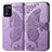 Coque Portefeuille Papillon Livre Cuir Etui Clapet pour Oppo K9S 5G Violet Clair