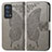 Coque Portefeuille Papillon Livre Cuir Etui Clapet pour Oppo Reno6 Pro 5G Gris