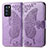 Coque Portefeuille Papillon Livre Cuir Etui Clapet pour Oppo Reno6 Pro 5G India Violet Clair