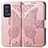 Coque Portefeuille Papillon Livre Cuir Etui Clapet pour Oppo Reno6 Pro 5G Rose