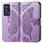 Coque Portefeuille Papillon Livre Cuir Etui Clapet pour Oppo Reno6 Pro 5G Violet Clair