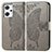 Coque Portefeuille Papillon Livre Cuir Etui Clapet pour Oppo Reno7 A Gris