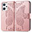 Coque Portefeuille Papillon Livre Cuir Etui Clapet pour Oppo Reno7 A Rose