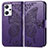 Coque Portefeuille Papillon Livre Cuir Etui Clapet pour Oppo Reno7 A Violet