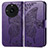 Coque Portefeuille Papillon Livre Cuir Etui Clapet pour Realme 11 Pro 5G Violet