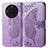 Coque Portefeuille Papillon Livre Cuir Etui Clapet pour Realme 11 Pro 5G Violet Clair