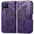 Coque Portefeuille Papillon Livre Cuir Etui Clapet pour Realme 8 4G Violet