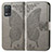 Coque Portefeuille Papillon Livre Cuir Etui Clapet pour Realme 8 5G Gris