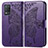 Coque Portefeuille Papillon Livre Cuir Etui Clapet pour Realme 8 5G Violet