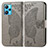 Coque Portefeuille Papillon Livre Cuir Etui Clapet pour Realme 9 5G Gris