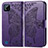 Coque Portefeuille Papillon Livre Cuir Etui Clapet pour Realme C11 (2021) Violet