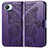 Coque Portefeuille Papillon Livre Cuir Etui Clapet pour Realme C30 Violet