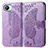 Coque Portefeuille Papillon Livre Cuir Etui Clapet pour Realme C30 Violet Clair