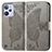 Coque Portefeuille Papillon Livre Cuir Etui Clapet pour Realme C31 Gris