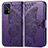 Coque Portefeuille Papillon Livre Cuir Etui Clapet pour Realme GT 5G Violet