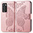 Coque Portefeuille Papillon Livre Cuir Etui Clapet pour Realme GT Master Explorer 5G Or Rose