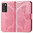 Coque Portefeuille Papillon Livre Cuir Etui Clapet pour Realme GT Master Explorer 5G Rose Rouge