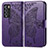 Coque Portefeuille Papillon Livre Cuir Etui Clapet pour Realme GT Master Explorer 5G Violet