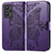 Coque Portefeuille Papillon Livre Cuir Etui Clapet pour Realme GT Neo 3T 5G Violet