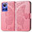 Coque Portefeuille Papillon Livre Cuir Etui Clapet pour Realme GT Neo3 5G Rose Rouge