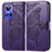 Coque Portefeuille Papillon Livre Cuir Etui Clapet pour Realme GT Neo3 5G Violet