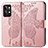 Coque Portefeuille Papillon Livre Cuir Etui Clapet pour Realme GT2 Pro 5G Or Rose