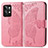 Coque Portefeuille Papillon Livre Cuir Etui Clapet pour Realme GT2 Pro 5G Rose Rouge