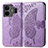 Coque Portefeuille Papillon Livre Cuir Etui Clapet pour Realme GT3 5G Violet Clair