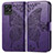 Coque Portefeuille Papillon Livre Cuir Etui Clapet pour Realme Narzo 50 4G Violet