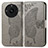 Coque Portefeuille Papillon Livre Cuir Etui Clapet pour Realme Narzo 60 5G Gris