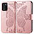 Coque Portefeuille Papillon Livre Cuir Etui Clapet pour Realme Q3s 5G Rose