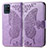 Coque Portefeuille Papillon Livre Cuir Etui Clapet pour Realme V11 5G Violet Clair