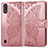 Coque Portefeuille Papillon Livre Cuir Etui Clapet pour Samsung Galaxy A01 SM-A015 Rose