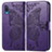 Coque Portefeuille Papillon Livre Cuir Etui Clapet pour Samsung Galaxy A02 Violet