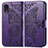 Coque Portefeuille Papillon Livre Cuir Etui Clapet pour Samsung Galaxy A03 Core Violet