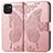 Coque Portefeuille Papillon Livre Cuir Etui Clapet pour Samsung Galaxy A03 Rose