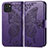 Coque Portefeuille Papillon Livre Cuir Etui Clapet pour Samsung Galaxy A03 Violet